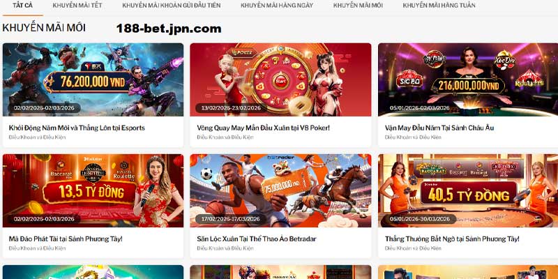 188BET Mejoratucasa 🎖️ link vào 188BET mới nhất 2026 - Link 188 BET 10 Thưởng khuyến mãi lớn tại 188bet